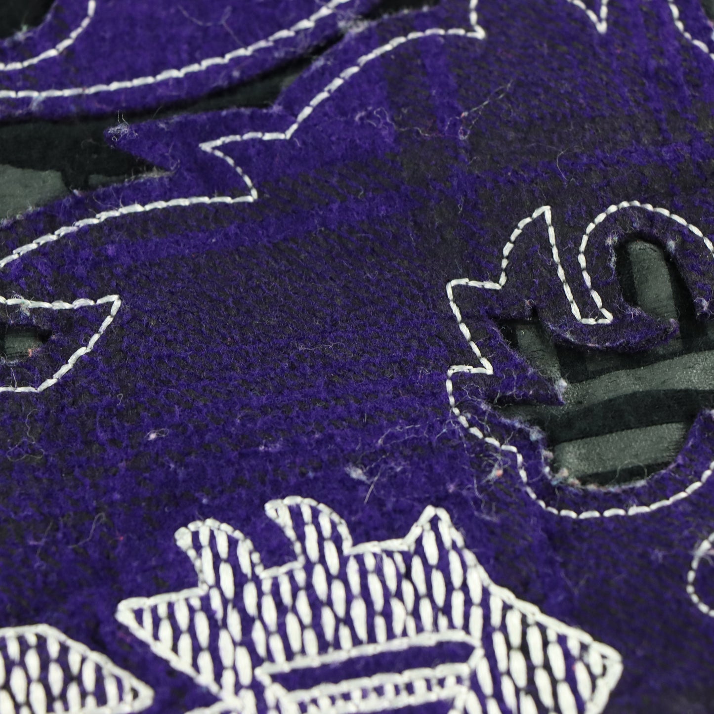 SOUTH POLE Y2K Plaid Logo Grunge Black & Purple Tee (XL-XXL)