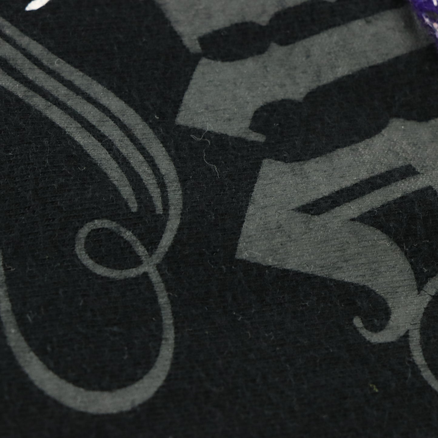 SOUTH POLE Y2K Plaid Logo Grunge Black & Purple Tee (XL-XXL)