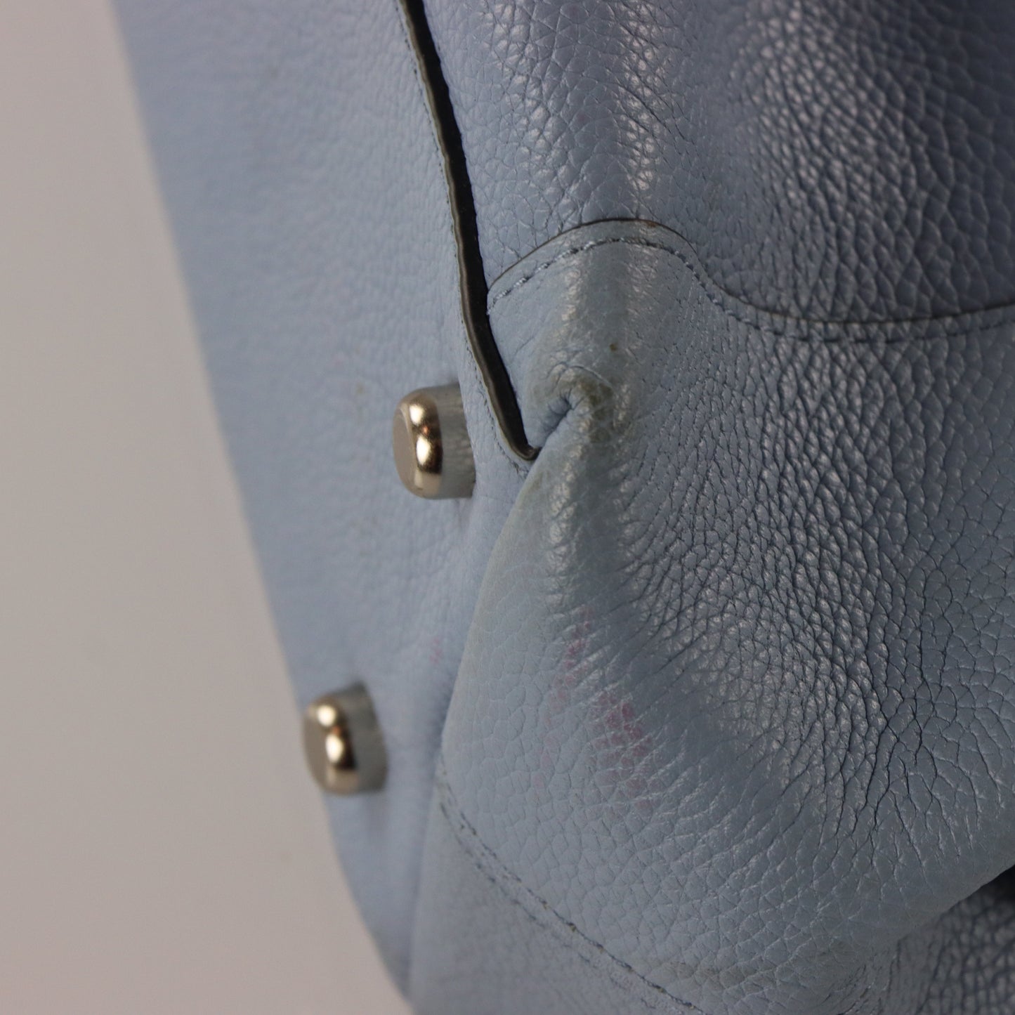 Vintage COCAH 36464 'Edie' Blue Pebbled Leather Bag *Aubs Vintage Sole Melbourne