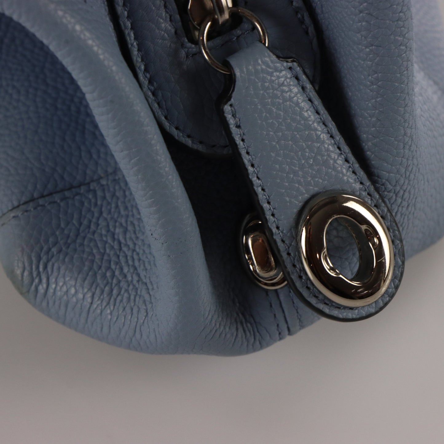 Vintage COCAH 36464 'Edie' Blue Pebbled Leather Bag *Aubs Vintage Sole Melbourne