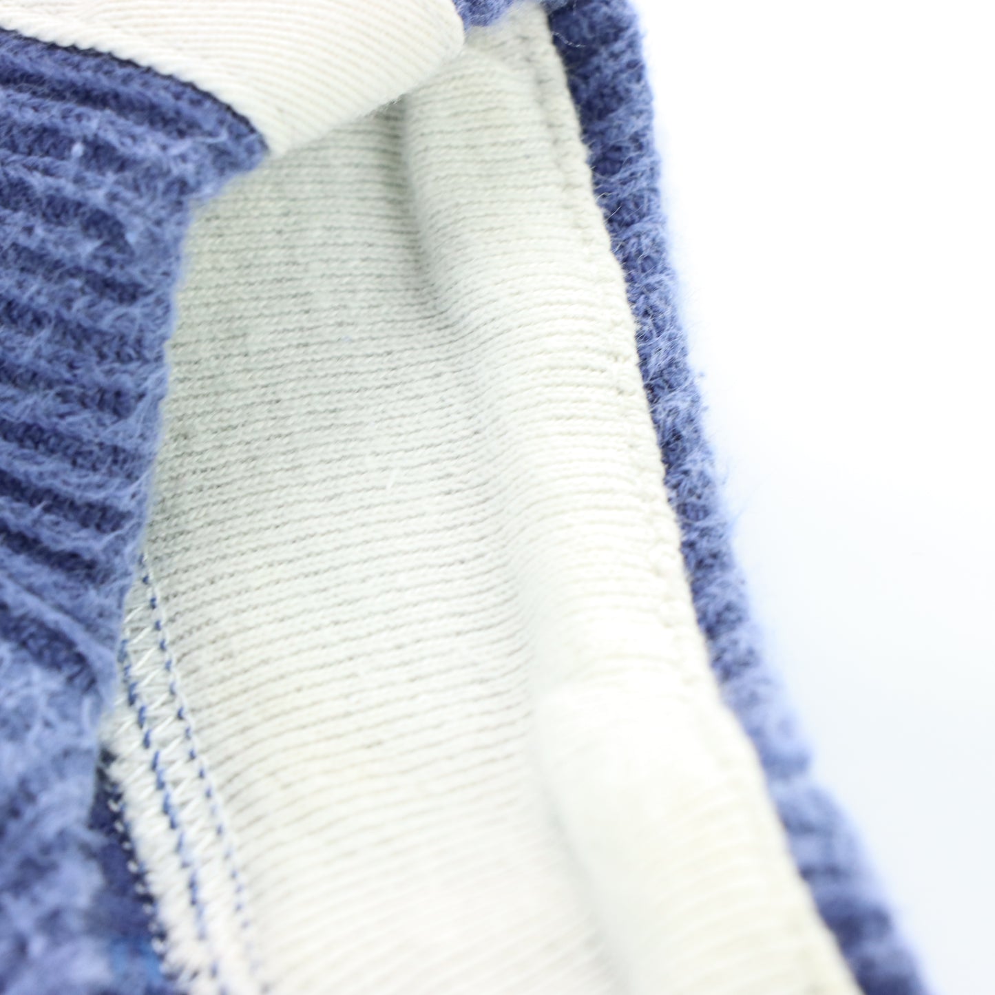 NIKE Embroidered Swoosh Corduroy Blue & White Sweatshirt (XL)
