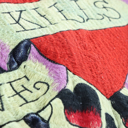 Vintage ED HARDY x CHRISTIAN AUDIGIER Embroidered "Love Kills Slowly" Denim Blazer Jacket (L TALL) ***COCO Vintage Sole Melbourne
