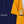 TIMBERLAND Embroidered Blue & Yellow 1/4 Zip Hooded Jacket (XL)