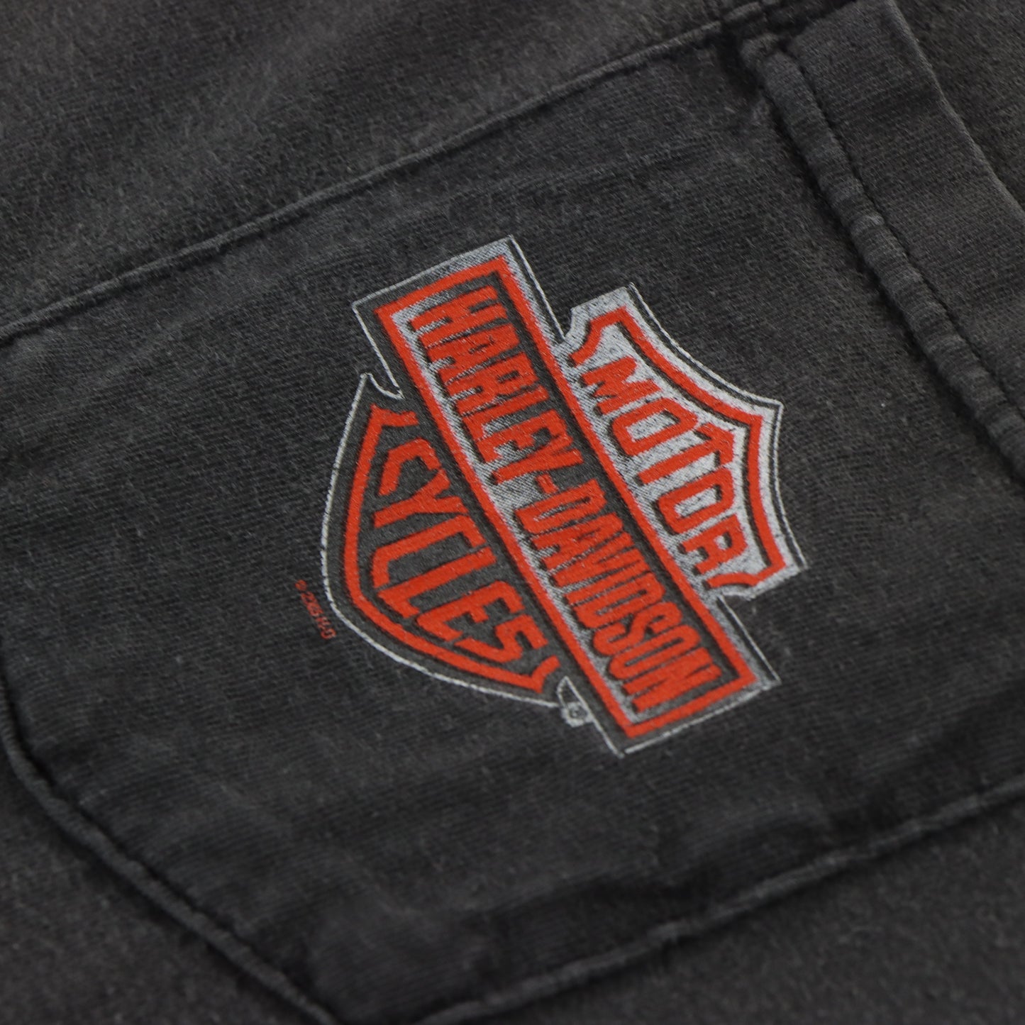 Vintage HARLEY DAVIDSON Pocket Motorcycle (XL) *Aubs Vintage Sole Melbourne