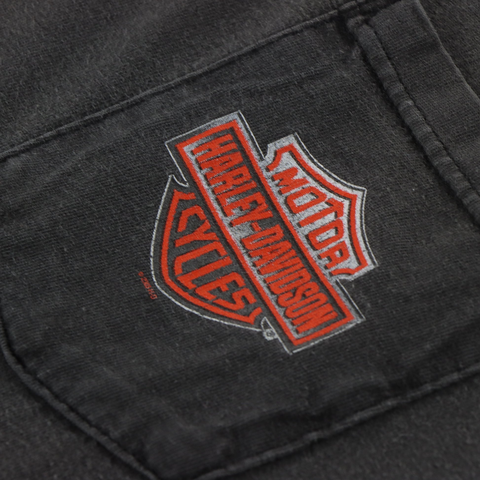 Vintage HARLEY DAVIDSON Pocket Motorcycle (XL) *Aubs Vintage Sole Melbourne