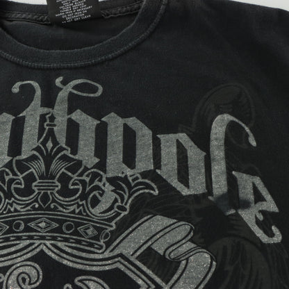 SOUTHPOLE Silver Glitter "Truth & Liberty" Black Y2K Style TShirt (L-XL)