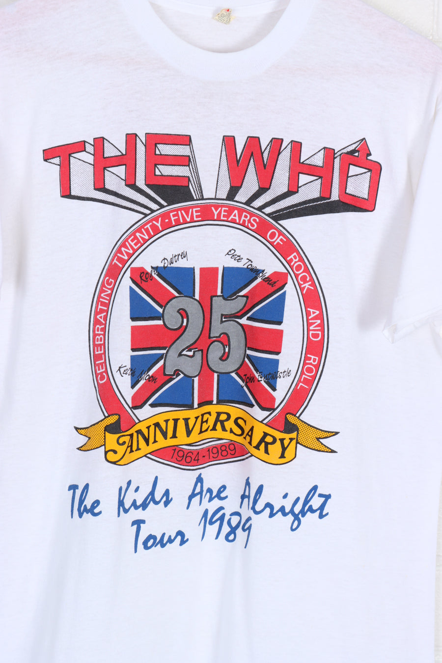 1989 Vintage THE WHO 25th Anniversary The Kids are Alright Tour Tee (M-L)