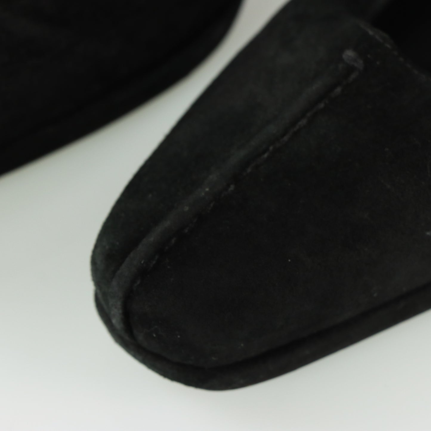 PRADA Suede Stitch Black Italy Made Heels (38)