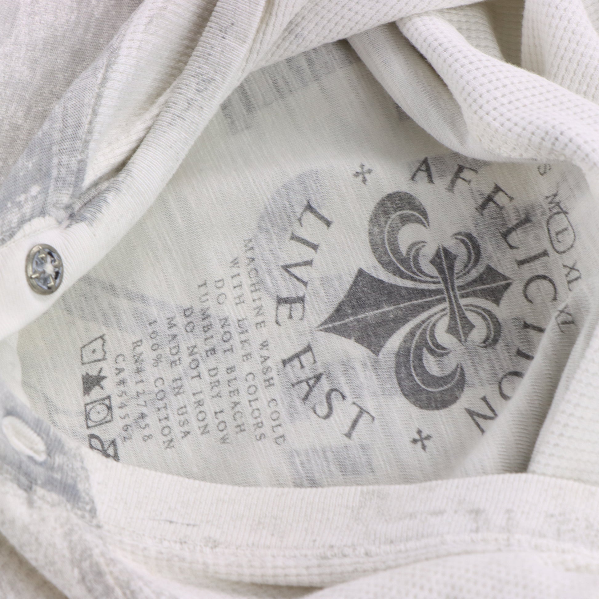 Vintage AFFLICTION Y2K Cross Wing USA Made Hooded Sweatshirt *Aubs Vintage Sole Melbourne