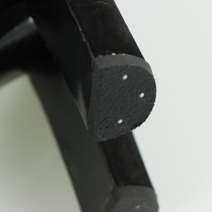 PRADA Suede Stitch Black Italy Made Heels (38)