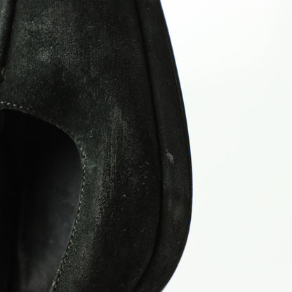PRADA Suede Stitch Black Italy Made Heels (38)