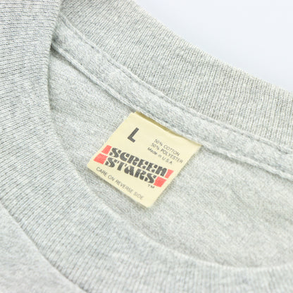 LINDA RONSTADT Retro USA Made 50/50 Grey & Purple Band Tee (S-M)
