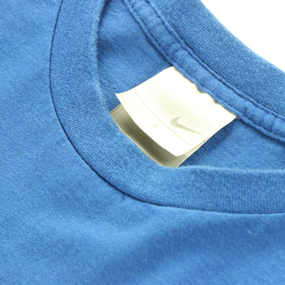 Vintage NIKE Embroidered Swoosh Cobalt Blue & White T-Shirt (L) *Aubs Vintage Sole Melbourne