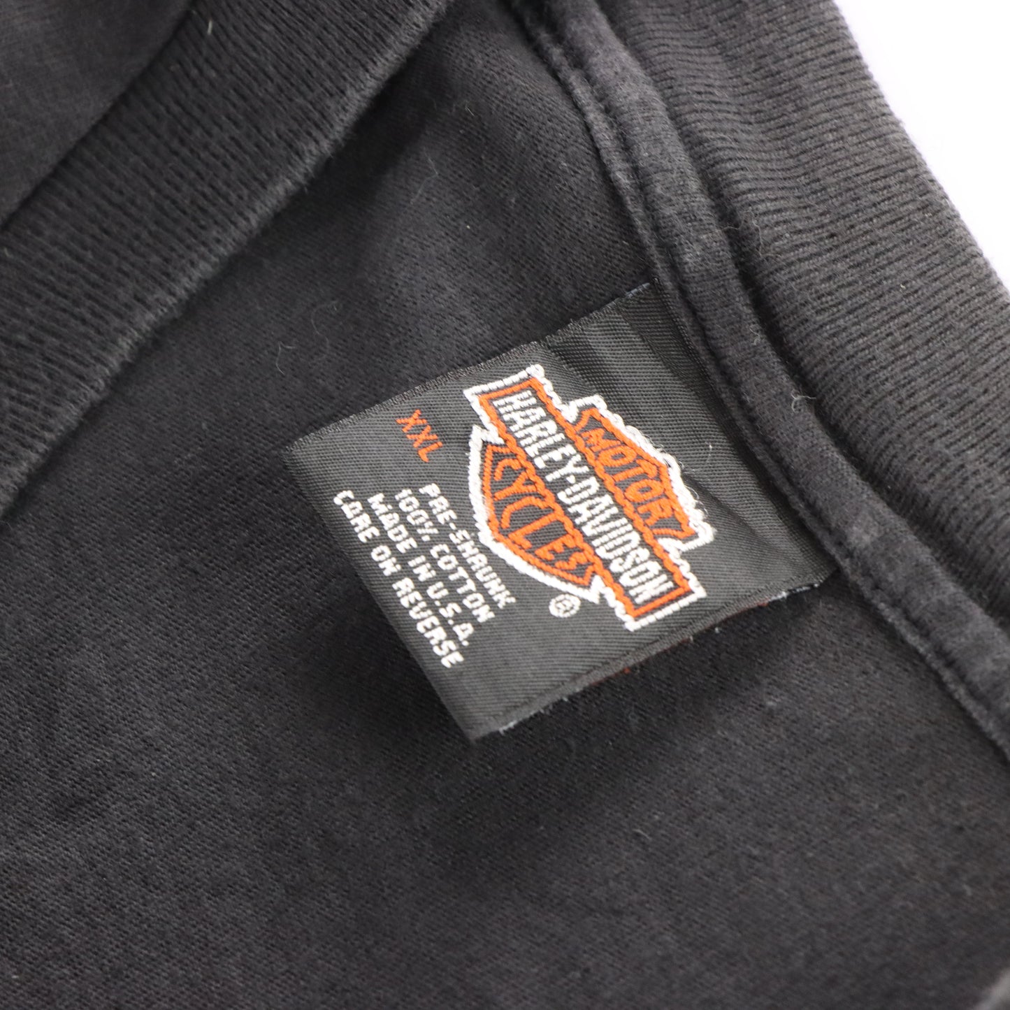 Vintage 1997 HARLEY DAVIDSON Quaid USA Made T-Shirt (XXL) *Aubs Vintage Sole Melbourne