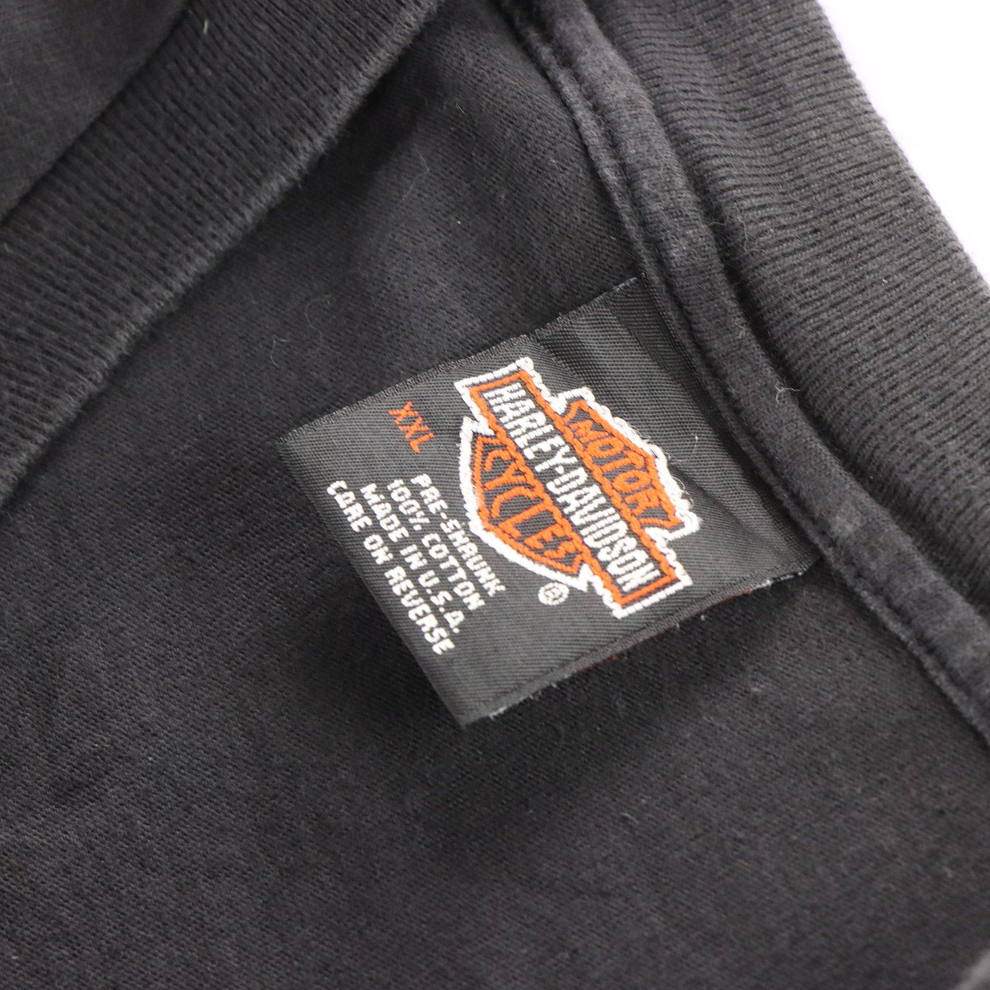 Vintage 1997 HARLEY DAVIDSON Quaid USA Made T-Shirt (XXL) *Aubs Vintage Sole Melbourne