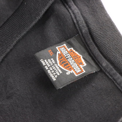 Vintage 1997 HARLEY DAVIDSON Quaid USA Made T-Shirt (XXL) *Aubs Vintage Sole Melbourne