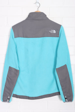 THE NORTH FACE Aqua & Grey Colour Block 'Denali' Fleece Jacket (Women's M)