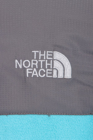 THE NORTH FACE Aqua & Grey Colour Block 'Denali' Fleece Jacket (Women's M)