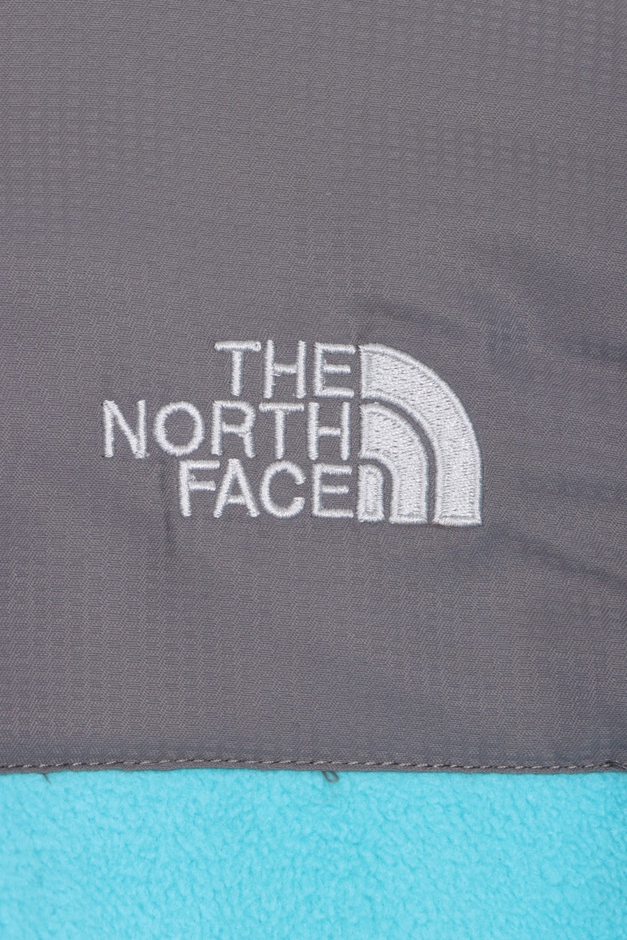 THE NORTH FACE Aqua & Grey Colour Block 'Denali' Fleece Jacket (Women's M)