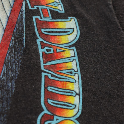 Harley Davidson Vintage 1988 "Man's Best Friend" Single Stitch Double Sided T-Shirt USA Made (XL)