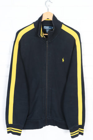 RALPH LAUREN POLO Yellow & Navy Track Jacket  (XL)