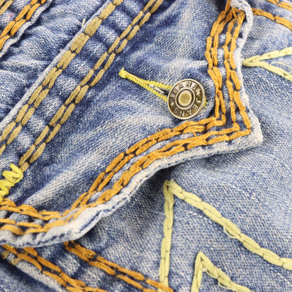 Vintage TRUE RELIGION 'Billy Super T' USA Made Thick Stitch Blue Jeans (32x33) ***COCO Vintage Sole Melbourne