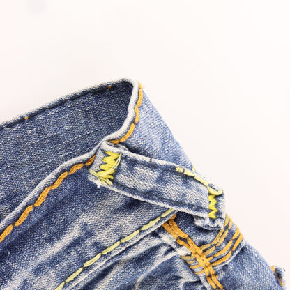 Vintage TRUE RELIGION 'Billy Super T' USA Made Thick Stitch Blue Jeans (32x33) ***COCO Vintage Sole Melbourne