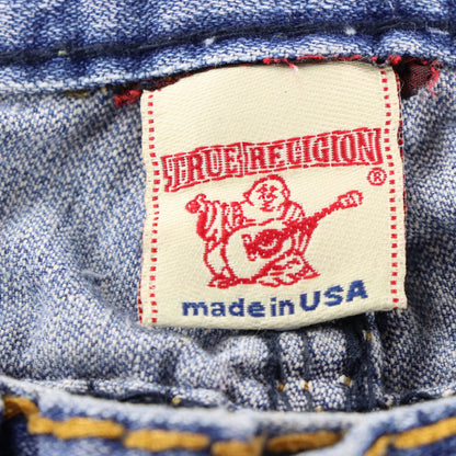 Vintage TRUE RELIGION 'Billy Super T' USA Made Thick Stitch Blue Jeans (32x33) ***COCO Vintage Sole Melbourne