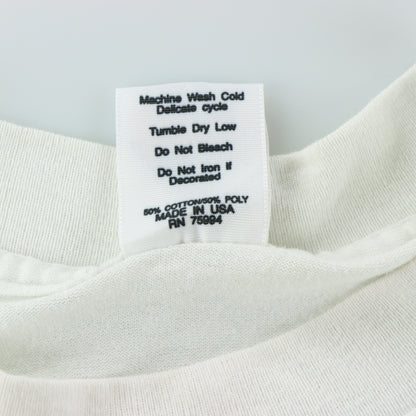 Club Camel Vintage 1991 "Wish You Were Here" USA Made Front Pocket White Tshirt (L-XL)