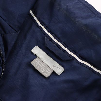 Vintage NIKE Embroidered Logo 'Athletics' Zip Up Navy & Yellow Jacket (XL) *AUBS Vintage Sole Melbourne