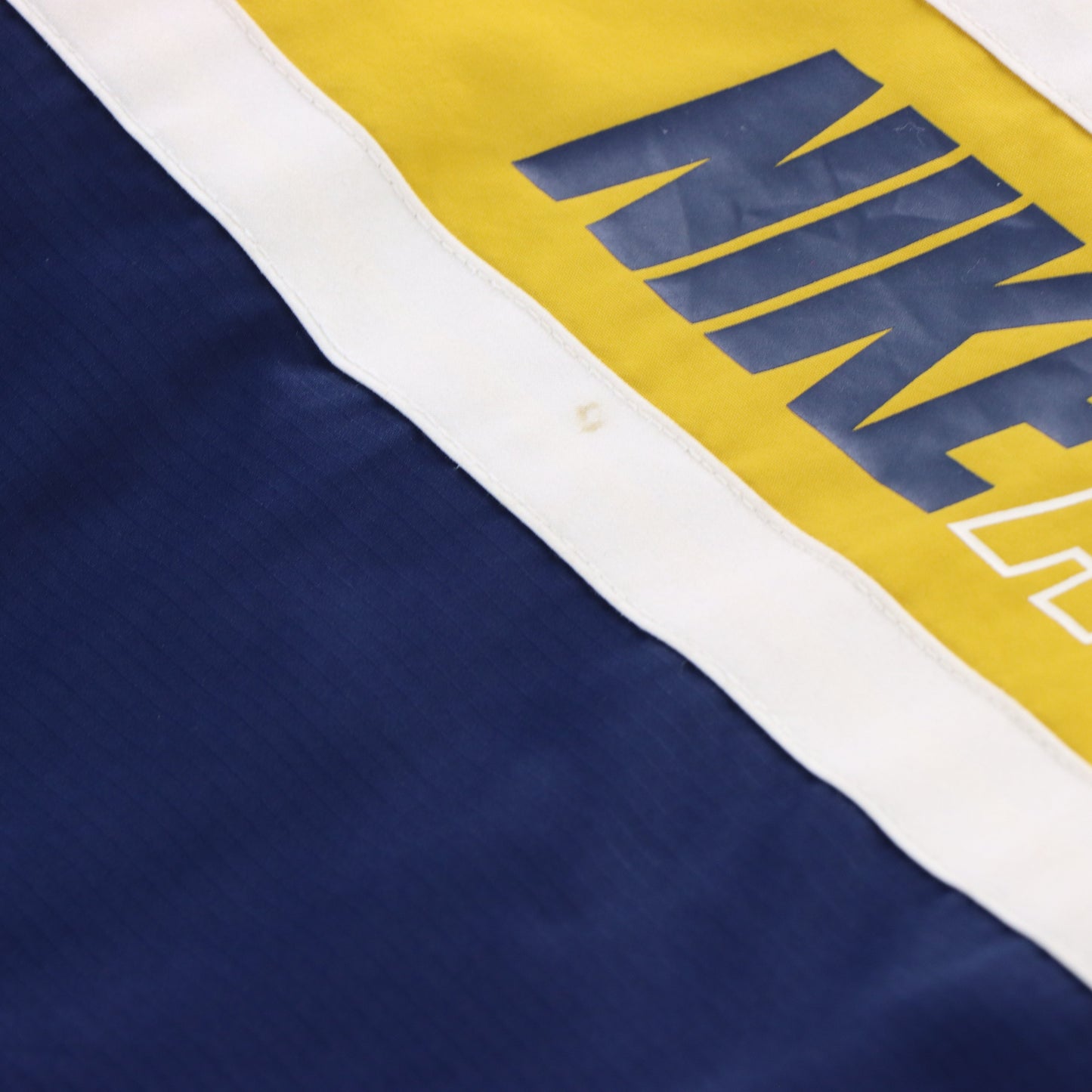 Vintage NIKE Embroidered Logo 'Athletics' Zip Up Navy & Yellow Jacket (XL) *AUBS Vintage Sole Melbourne