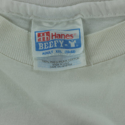 'Olympic Winter Games 2002 Salt Lake City' Retro Single Stitch HANES Tshirt USA Made (XXL)