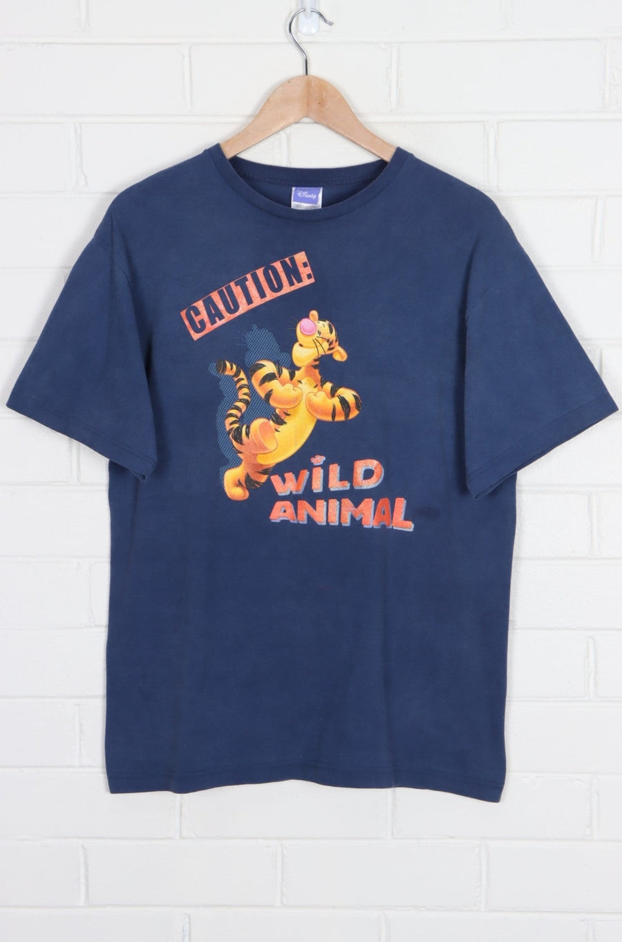 DISNEY Tigger "Caution Wild Animal" T-Shirt (M-L)
