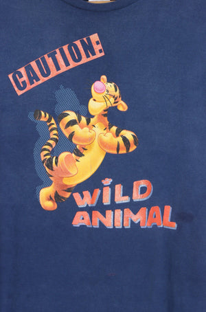 DISNEY Tigger "Caution Wild Animal" T-Shirt (M-L)