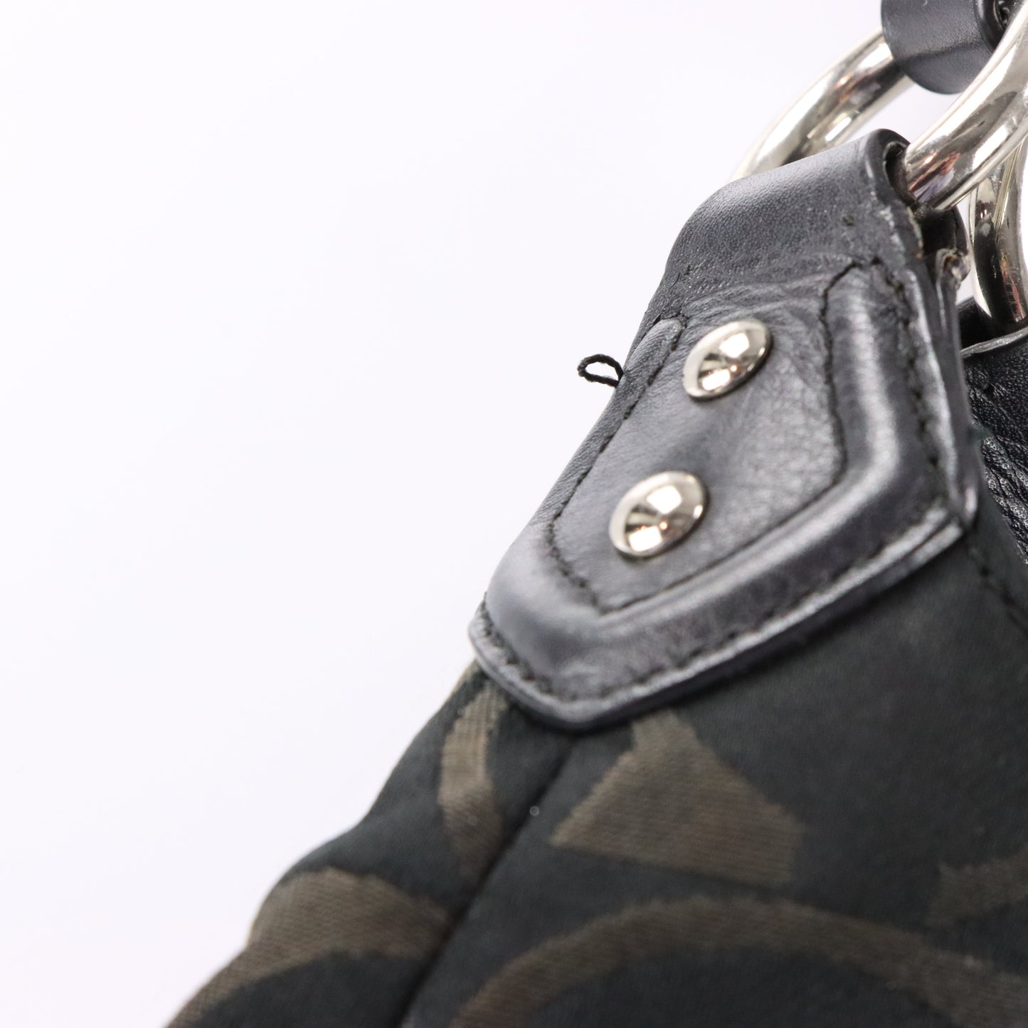 Vintage COACH F24742 Signature Logo 'Campbell' Black Shoulder Bag Vintage Sole Melbourne