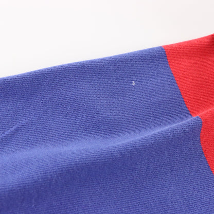 Vintage POLO RALPH LAUREN Embroidered Pony Logo Blue & Red Striped Rugby Jumper (XXL) ***COCO Vintage Sole Melbourne