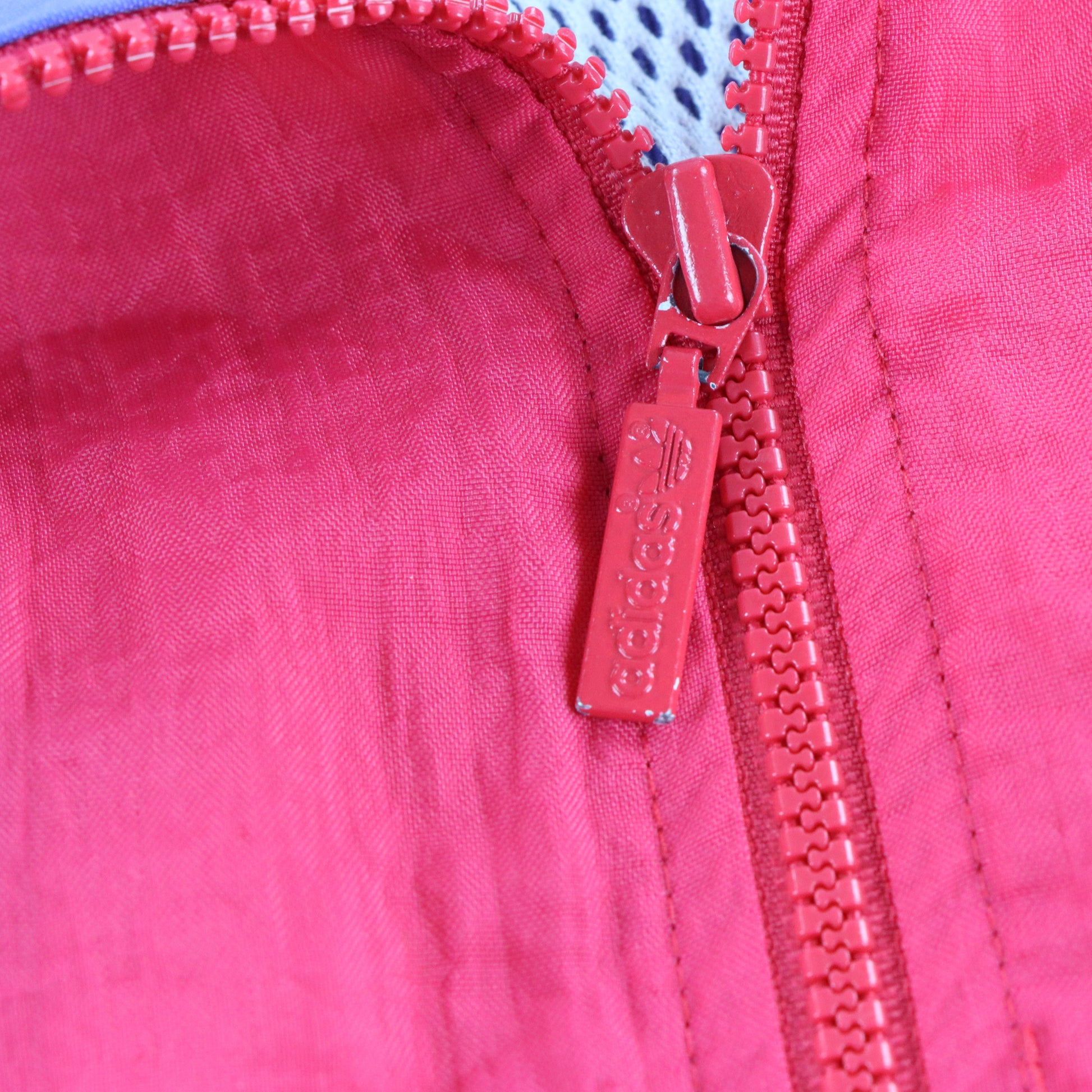 Vintage ADIDAS Teal & Purple Colour Block Pink Embroidered Logo 1/4 Zip Windbreaker Pop Over (XXL-XXXL) ***COCO Vintage Sole Melbourne