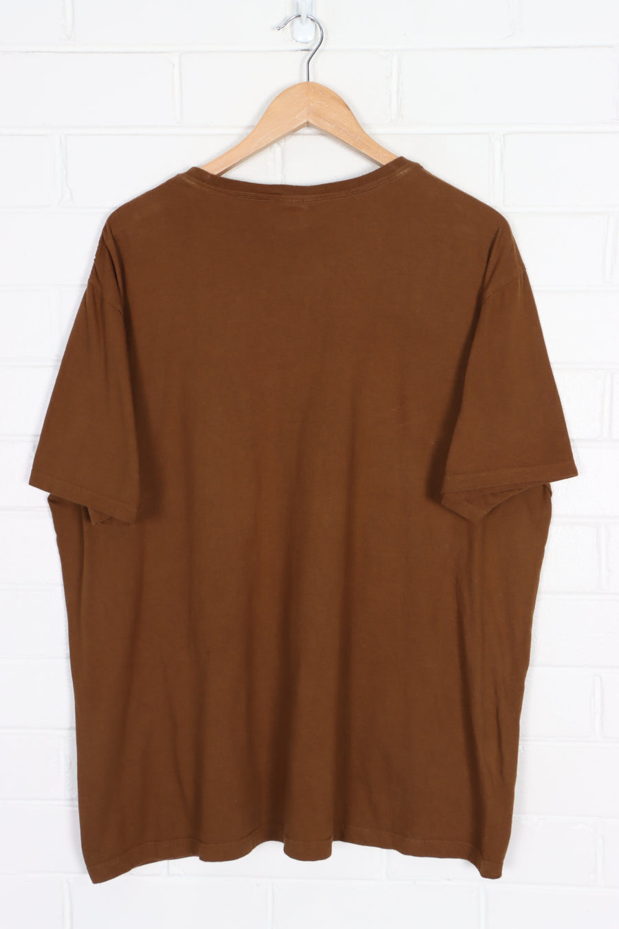 RALPH LAUREN POLO Embroidered Logo Oversize Brown T-Shirt (XL)
