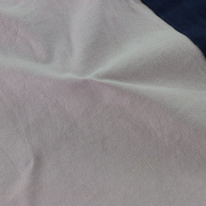 RALPH LAUREN POLO 'Custom Fit' Long-Sleeve Pink & Navy Blue Colour Block Rugby Jumper (XXL)