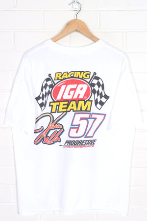 NASCAR Jason Keller #57 IGA Racing Front Back T-Shirt (XL)