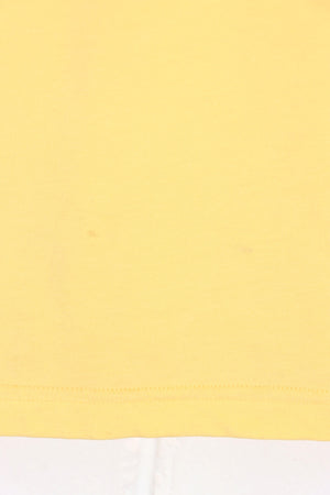 RALPH LAUREN POLO Big Equestrian Logo Yellow T-Shirt (M-L)