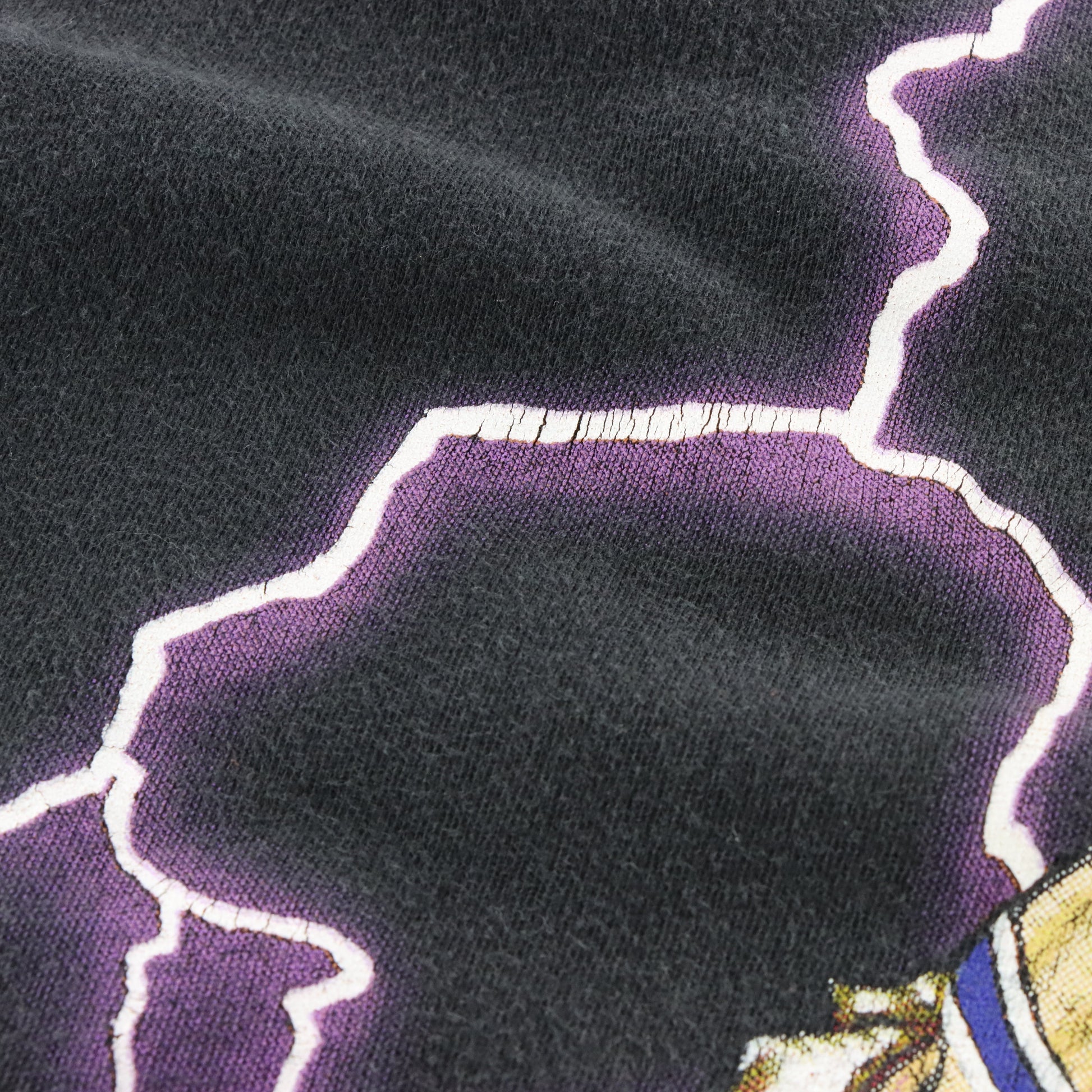 AMERICAN THUNDER Native American Purple Lightning All Over Print Boxy Tee (XL) ***COCO Vintage Sole Melbourne