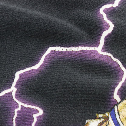 AMERICAN THUNDER Native American Purple Lightning All Over Print Boxy Tee (XL) ***COCO Vintage Sole Melbourne