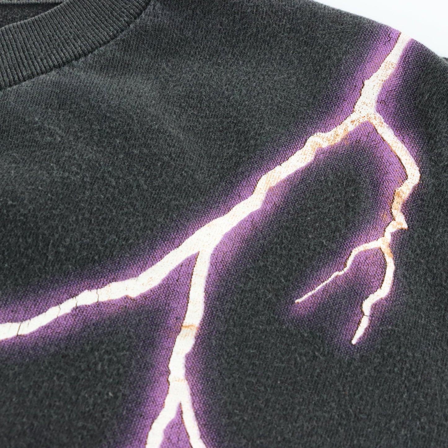 AMERICAN THUNDER Native American Purple Lightning All Over Print Boxy Tee (XL) ***COCO Vintage Sole Melbourne
