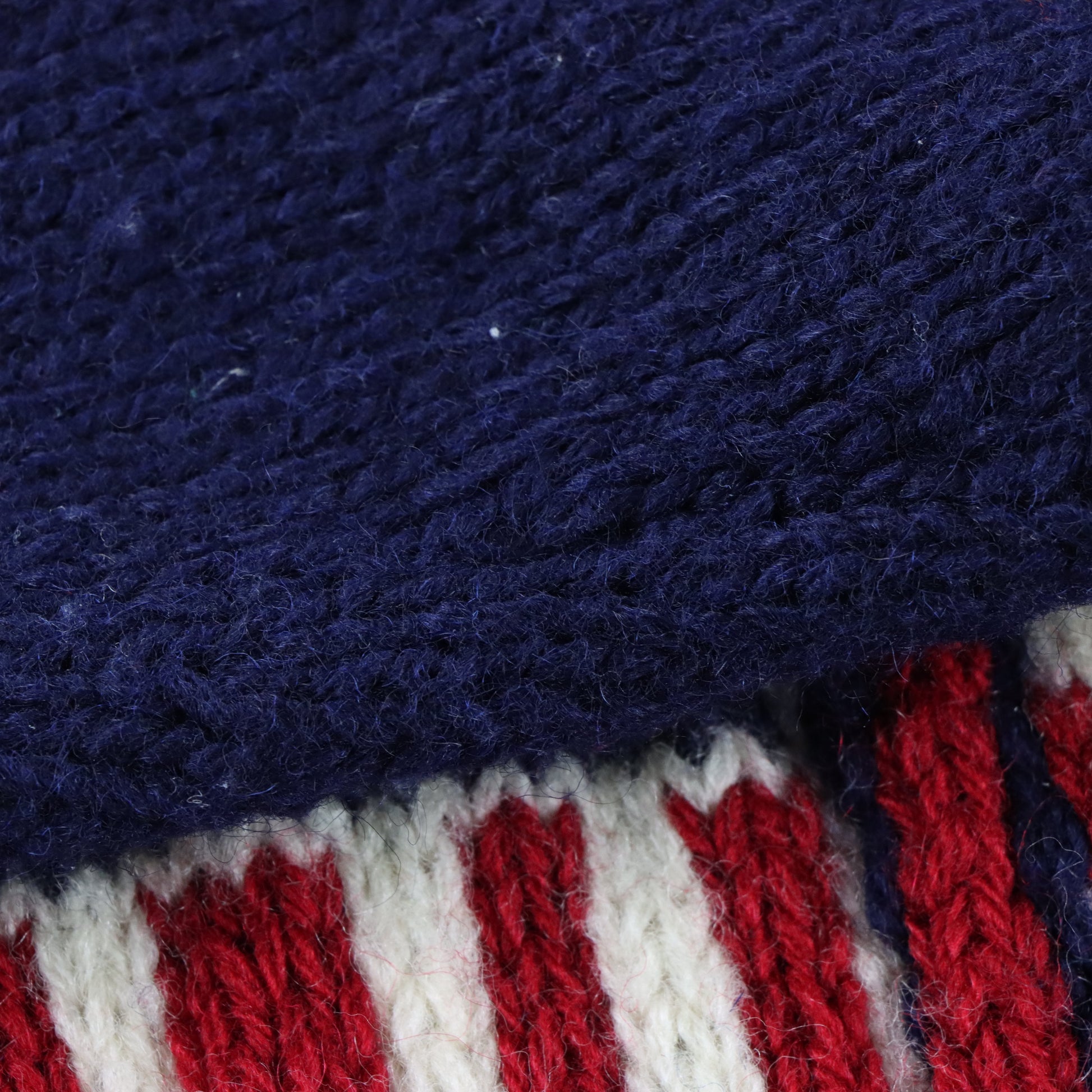 Vintage POLO COUNTRY By RALPH LAUREN Wool Eagle Navy USA Flag Hand Knit Sweatshirt (XL) *Aubs Vintage Sole Melbourne