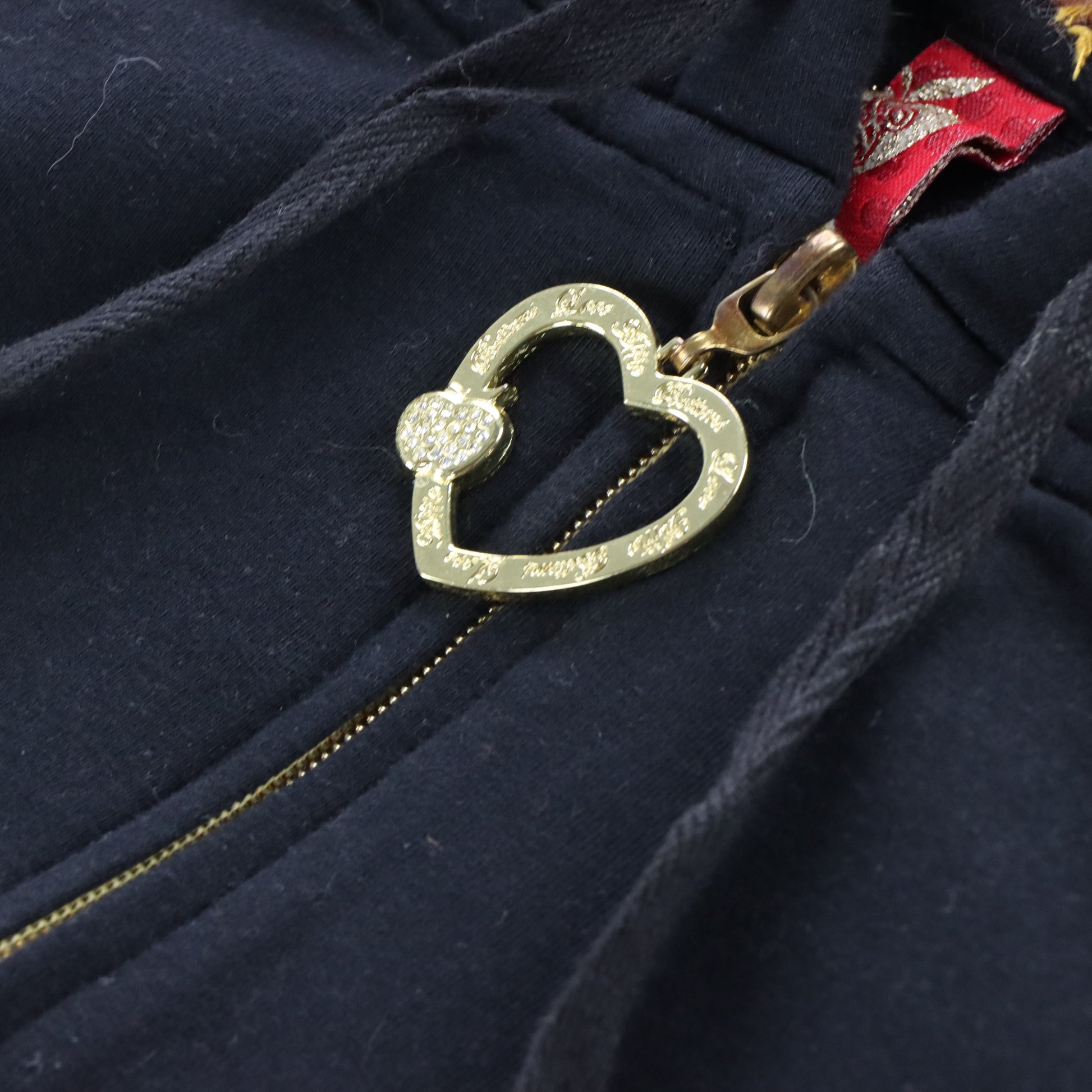 Vintage APPLE BOTTOMS Y2K Gold Embroidered Fur Hood Zip Up Sweatshirt *Aubs Vintage Sole Melbourne