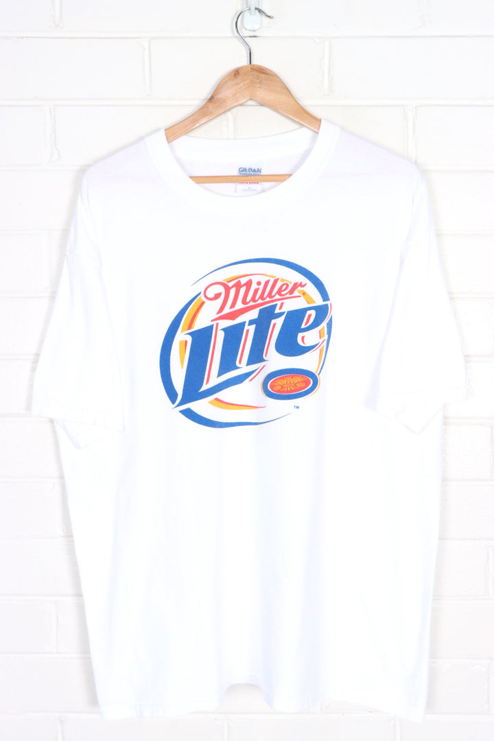 Miller Lite Beer Big Logo White T-Shirt (XL)