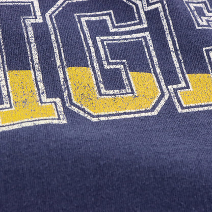 Vintage TOMMY HILFIGER Varsity USA Made Navy Blue Tee (L-XL) ***COCO Vintage Sole Melbourne