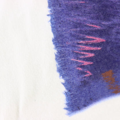 Vintage ALPINE Single Stitch Blue & Pink Crayon Graphic USA Made Tee (XL) ***COCO Vintage Sole Melbourne