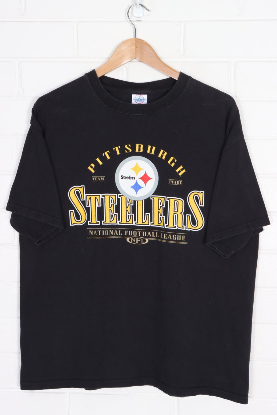 NFL Pittsburgh Steelers "Team Pride" Big Logo T-Shirt (L)